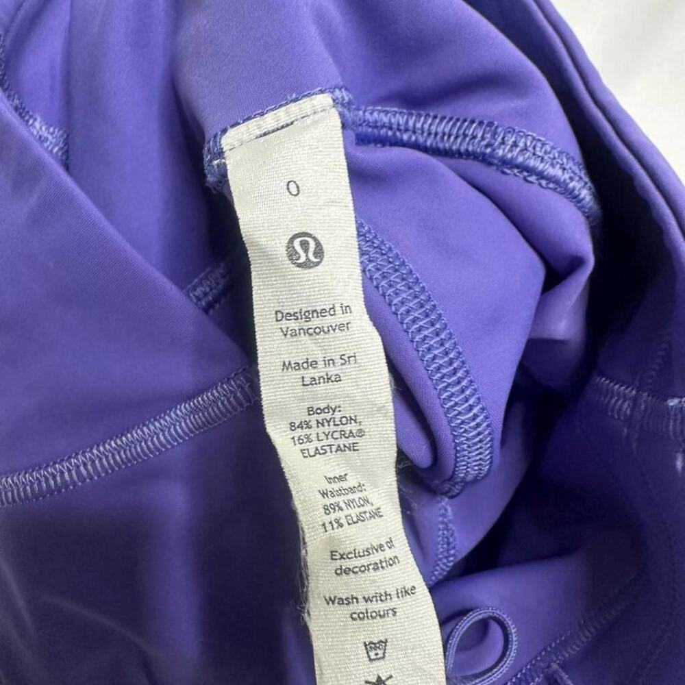 Lululemon Base Pace High Rise Short In Color Chared Indigo Size 0 - Picture 5 of 6